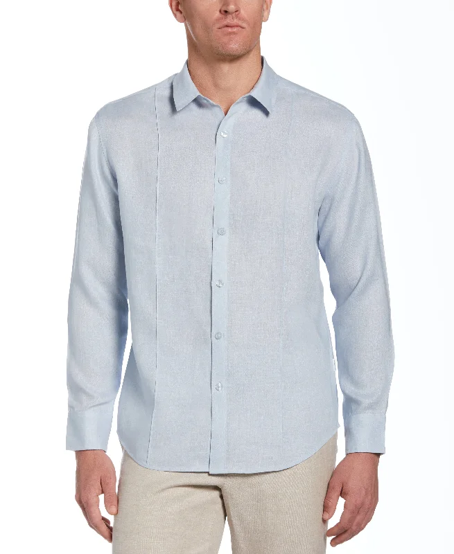 Big & Tall Solid Linen Sport Shirt Refined Men's Classic 