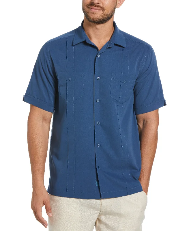 Two-Pocket Double Pintuck Shirt Practical Men's Quick