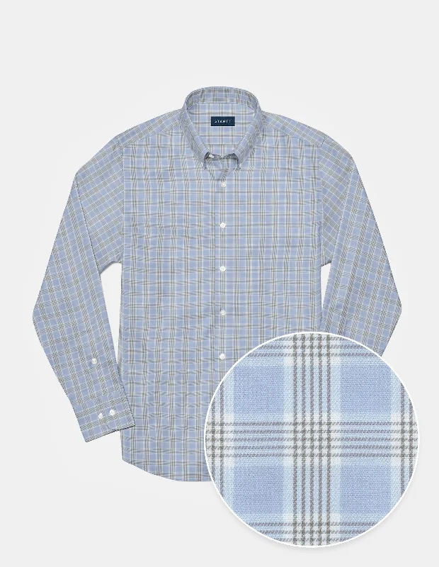 Powder Blue Glen Plaid Masculine Men's 