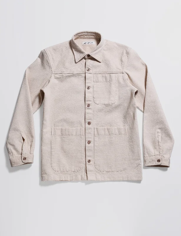 BKT15 Shirt Jacket in 12 Oz Denim - Natural Confident Men's Power