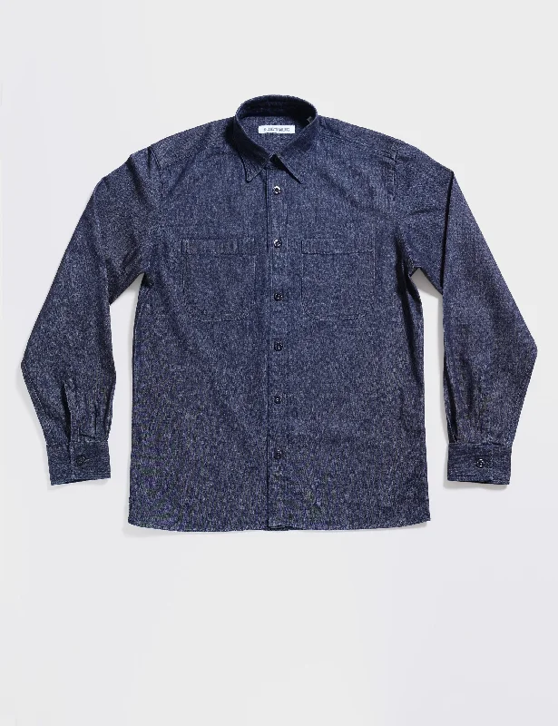 BKT16 Overshirt in 8 Oz Denim - Rinsed Indigo Artistic Men's Avant