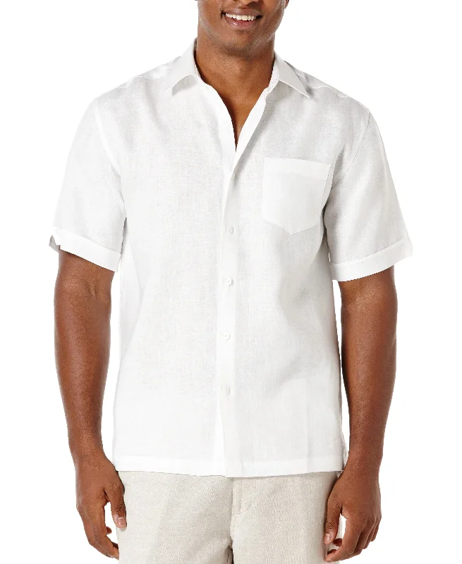 Classic Solid Linen Shirt Refined Men's Hand