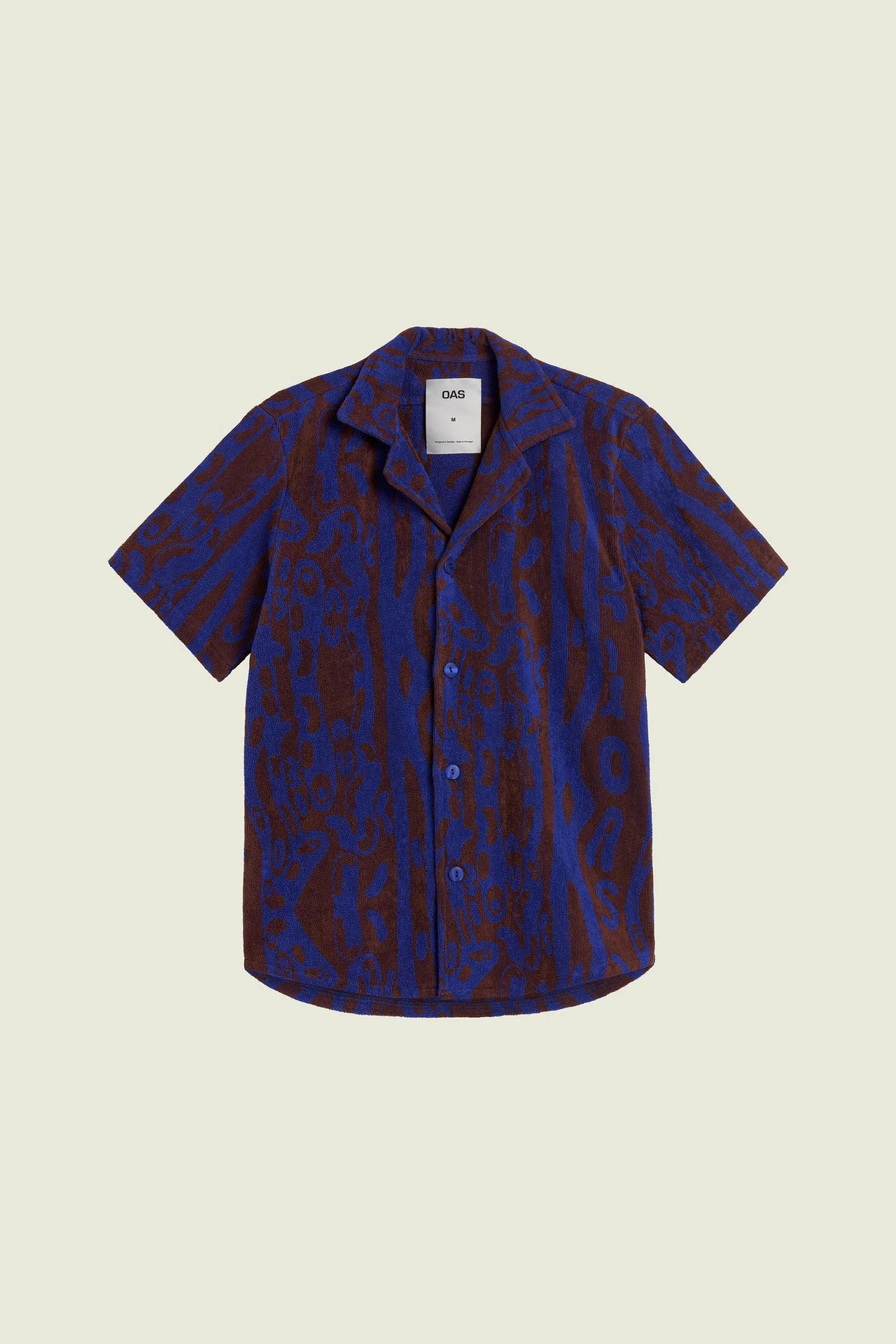 FINAL SALE: Thenards Jiggle Cuba Terry Shirt Casual Men's Loose