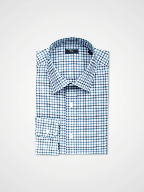 Kennedy Green Check Shirt Laid