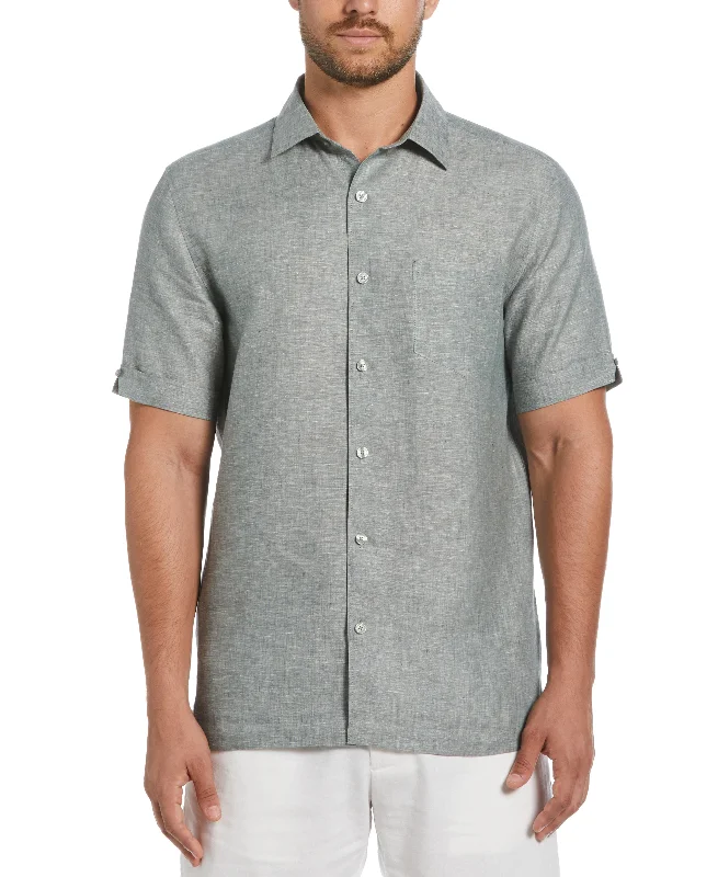 Classic Two-Tone Linen Shirt Lumberjack