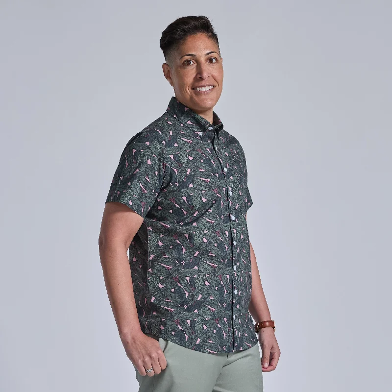 The Ray Banana Leaf Short Sleeve Shirt Sporty Men's Athleisure 