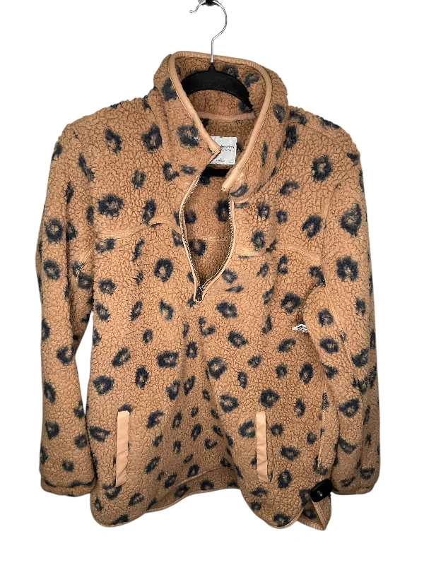 Jacket Faux Fur & Sherpa By Abercrombie And Fitch In Animal Print, Size: Xl Vintage Men's 1970S Disco