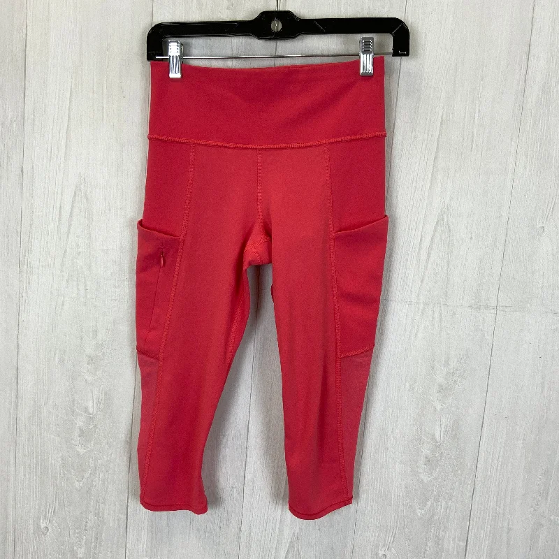 Coral Athletic Leggings Capris Athleta, Size Xs Beach