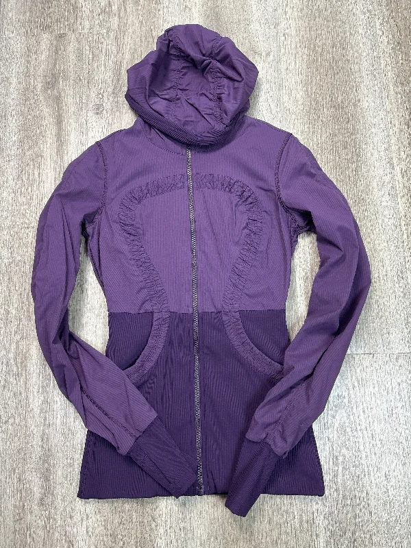 Athletic Jacket By Lululemon In Purple, Size: S Modern Men's 