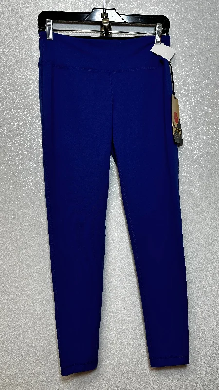 Royal Blue Athletic Leggings 90 Degrees By Reflex, Size S Monochromatic All