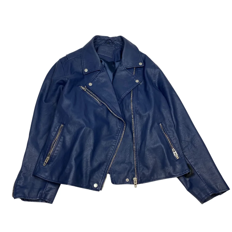 Jacket Moto By Blanknyc In Blue, Size: 2x Unique Men's Patch