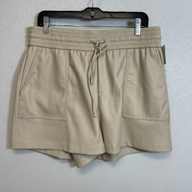 Shorts By Express O In Leather, Size: L Tailored