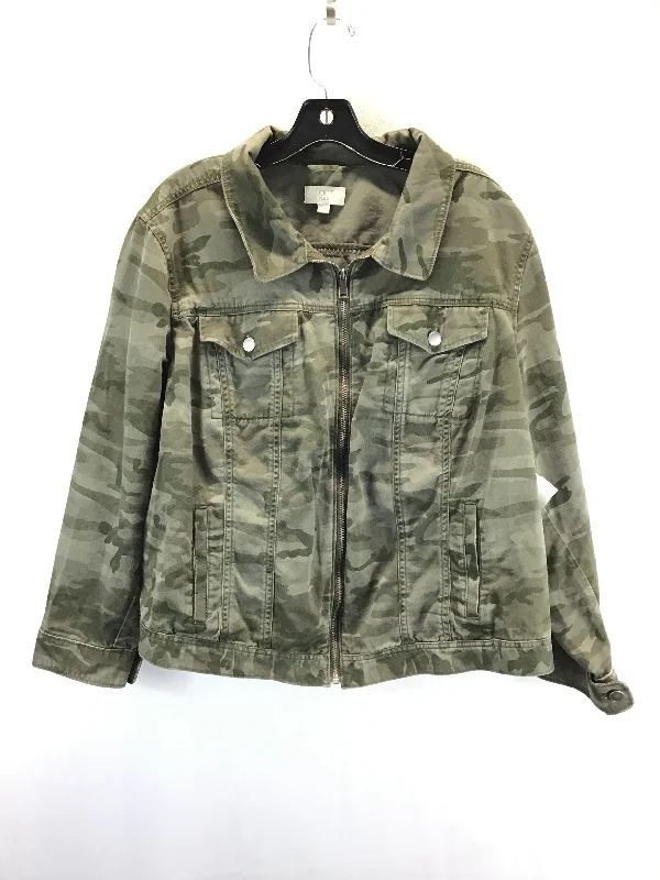 Jacket Denim By Loft In Camouflage Print, Size: 1x Sharp Men's Italian