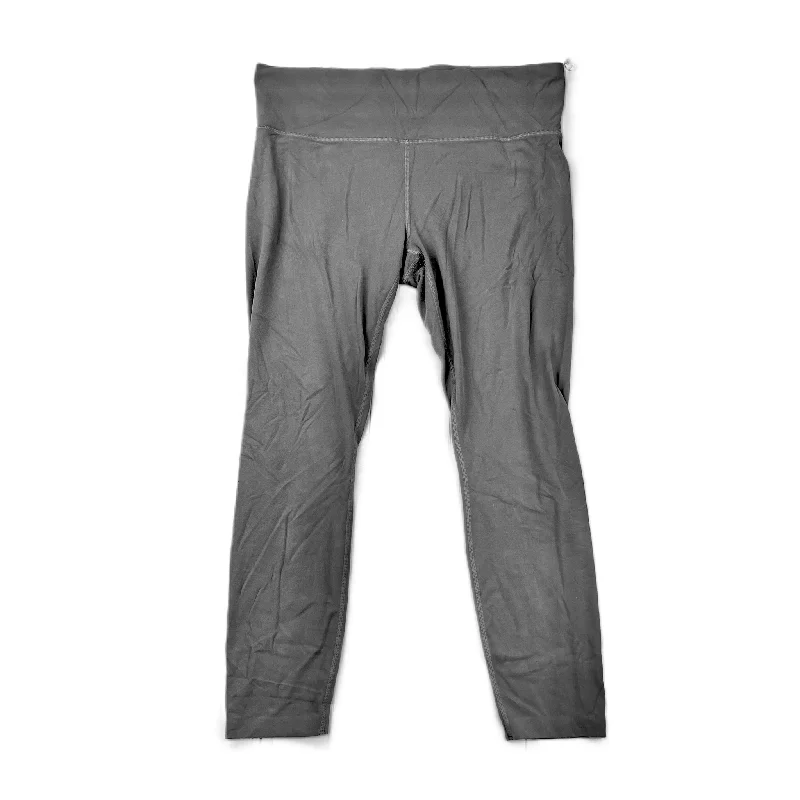 Grey Athletic Leggings By Athleta, Size: L Practical Men's Quick