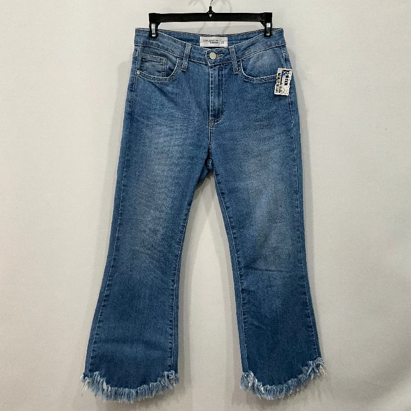 Jeans Boot Cut By Just Black In Blue, Size: 4 Monochromatic Office Style