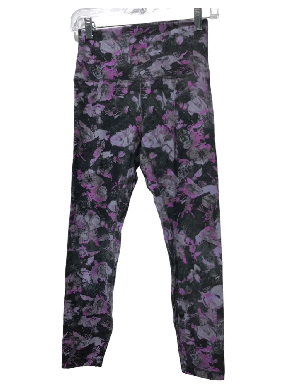 Black & Purple Athletic Leggings Lululemon, Size 6 Artistic Men's Avant