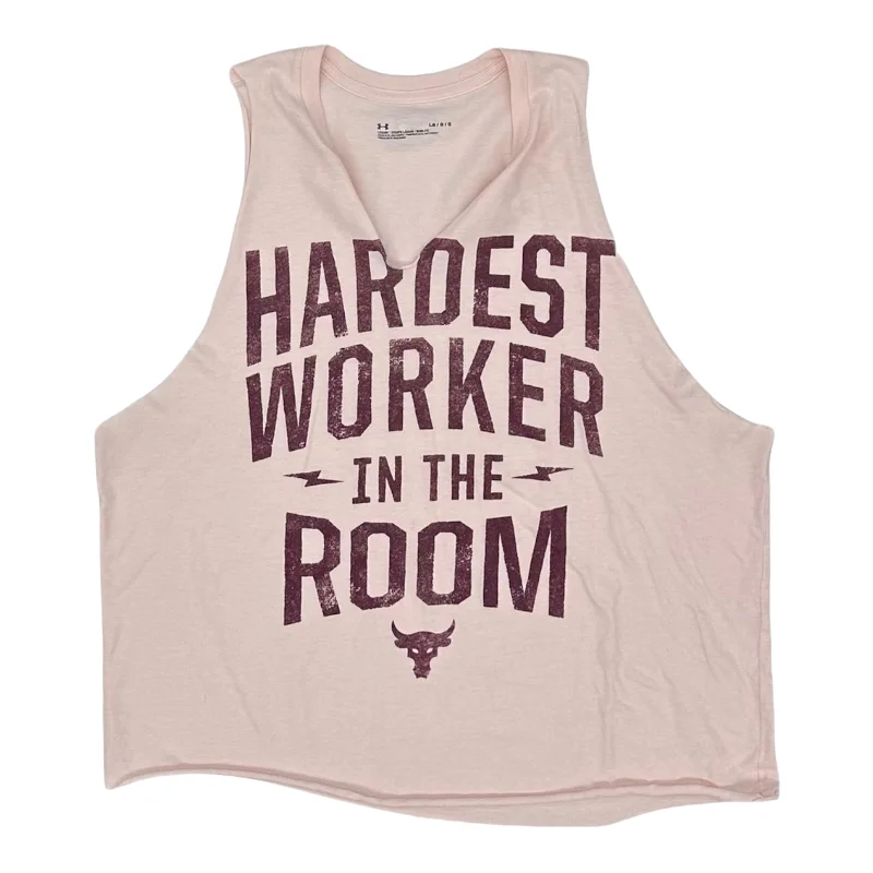 PINK ATHLETIC TANK TOP by UNDER ARMOUR Size:L Lumberjack