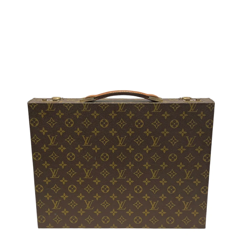 LOUIS VUITTON/Briefcase/Monogram/Leather/BRW/Vintage Monogram Briefcase Sporty Men's Athleisure 