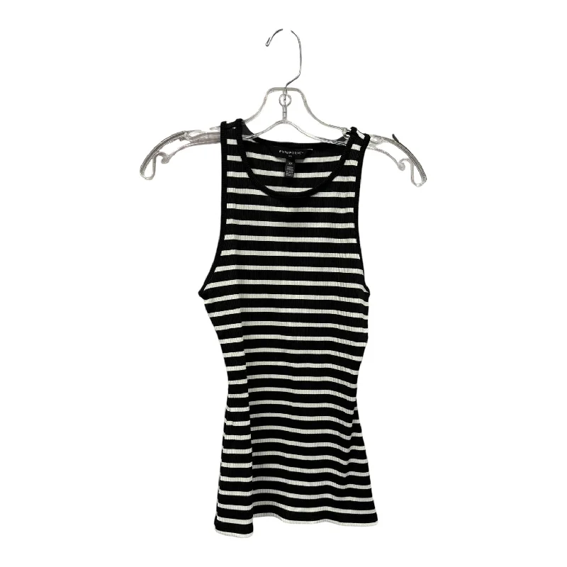 Tank Top By White House Black Market In Black & White, Size:Xs Laid