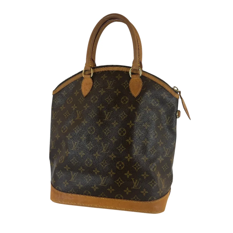 LOUIS VUITTON/Bag/Monogram/Leather/BRW/lockit vertical handbag Trendy Men's Oversized