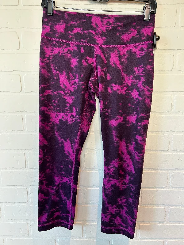 Pink Athletic Leggings Capris Lululemon, Size 6 Tough Men's Military