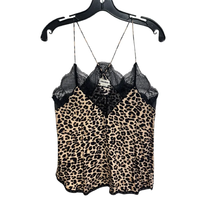 Top Sleeveless By Zadig And Voltaire In Animal Print, Size: S Earthy Men's Hemp