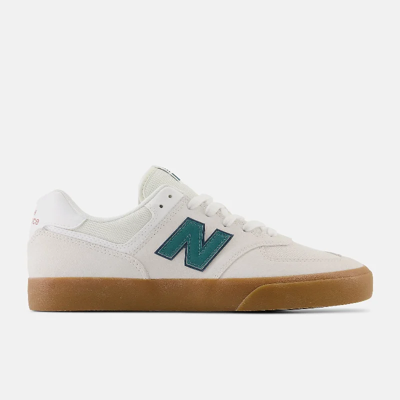 New Balance 574 Skate Shoes Vulc Sea Salt with Teal Unique Men's Upcycled