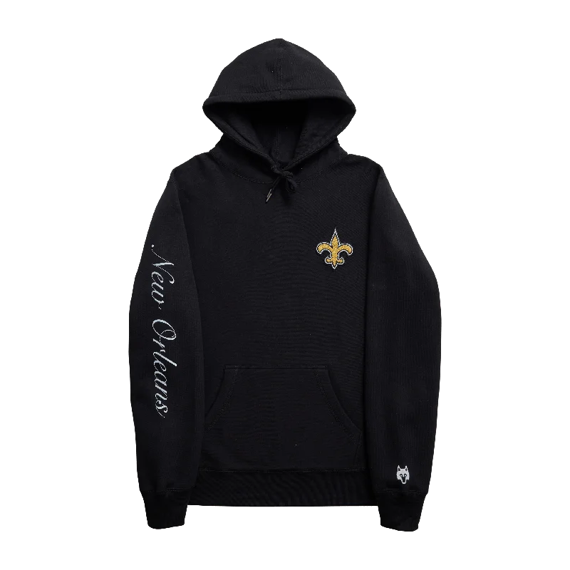 New Orleans Saints Fireside Hoodie Laid