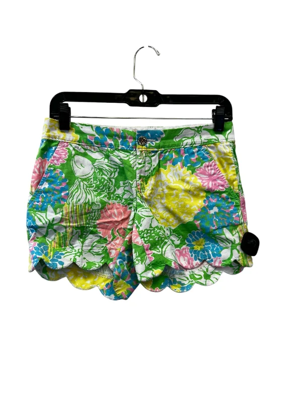 Shorts By Lilly Pulitzer In Green & Pink, Size: Xxs Business