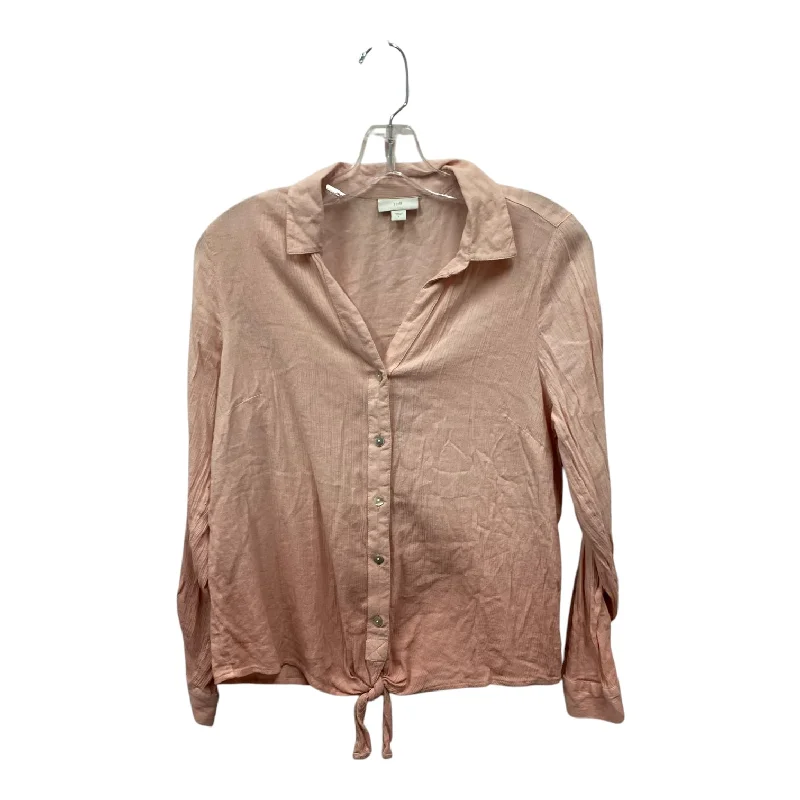 Top Ls By J. Jill In Pink, Size:S Earthy Men's Sustainable 