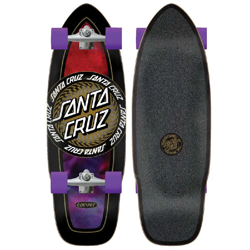 Santa Cruz Infinite Ringed Dot Cut Back Carver Surf Skate Cruiser Skateboard 9.75" Beach