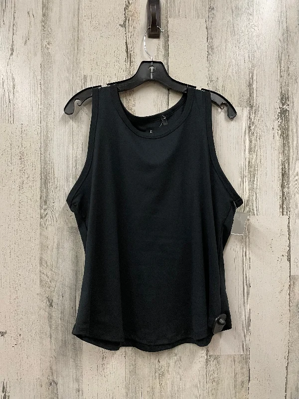 Black Athletic Tank Top Danskin Now, Size L Modern Men's Geometric