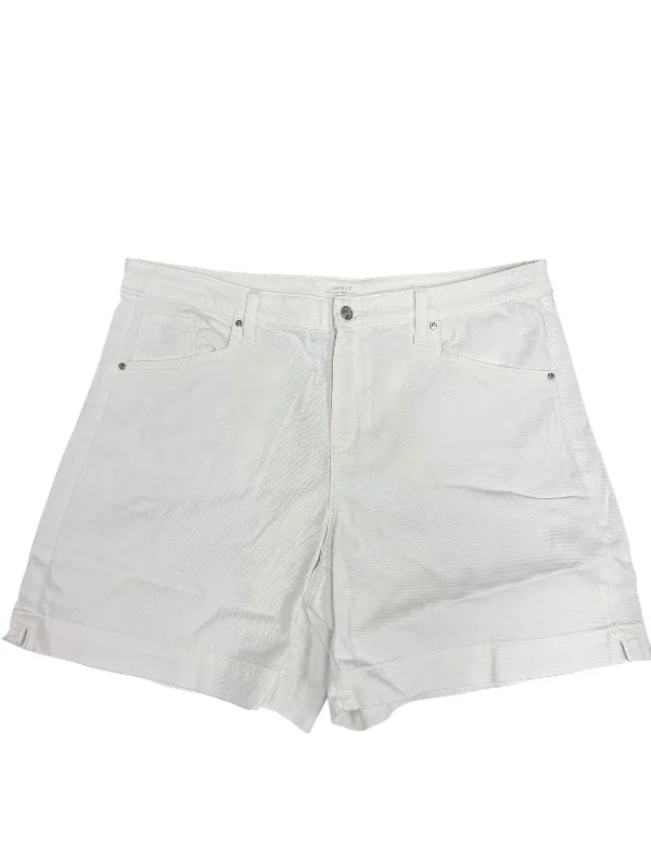 Shorts By Chicos In White Denim, Size: 16 Refined Men's Hand