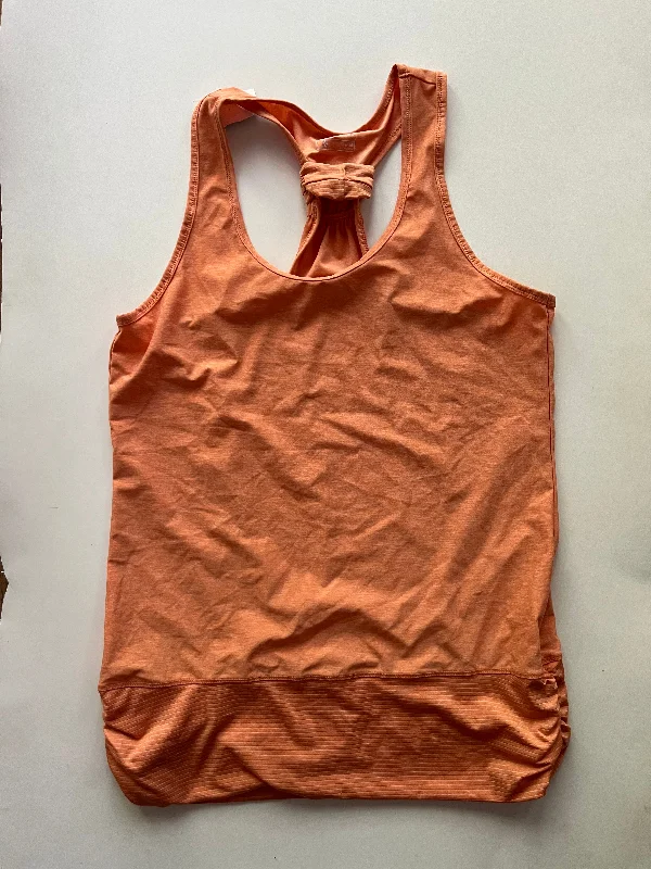 Athletic Tank Top By Eddie Bauer In Orange, Size: M Stylish Men's Tropical 