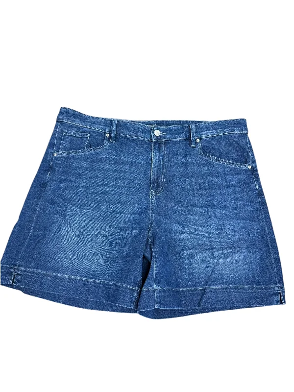 Shorts By Chicos In Blue Denim, Size: 16 Sophisticated Men's 