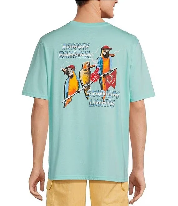 Tommy Bahama Stadium Lights Pocket Tee T-Shirt - Blue Swell Refined Men's European