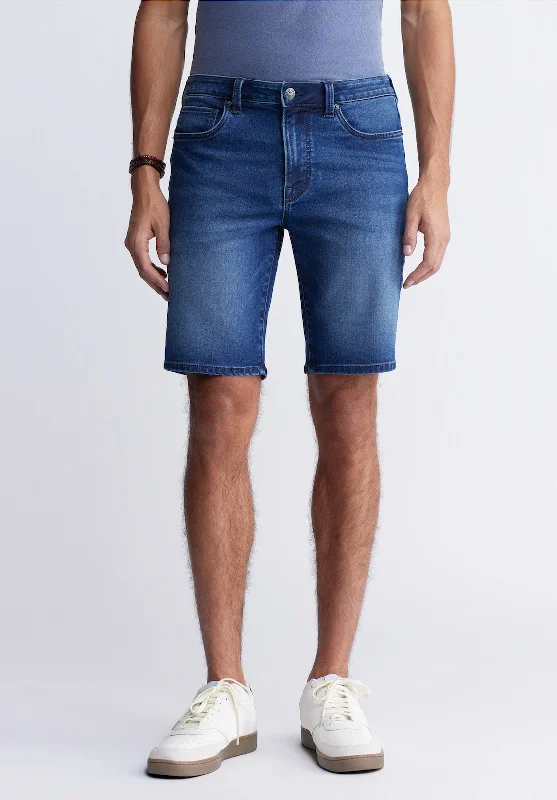 Relaxed Straight Dean Men's Freedom Flex Denim Shorts, Heavily Sanded - BM22949 Organic