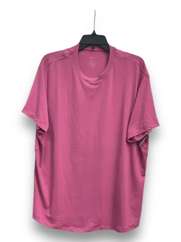 Athletic Top Short Sleeve By Nike Apparel In Pink, Size: L Dynamic Men's Glow