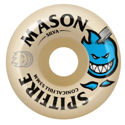 Spitfire 99a Formula Four Mason Burn Squad Conical Full Skateboard Wheels 53mm Cool Men's Distressed