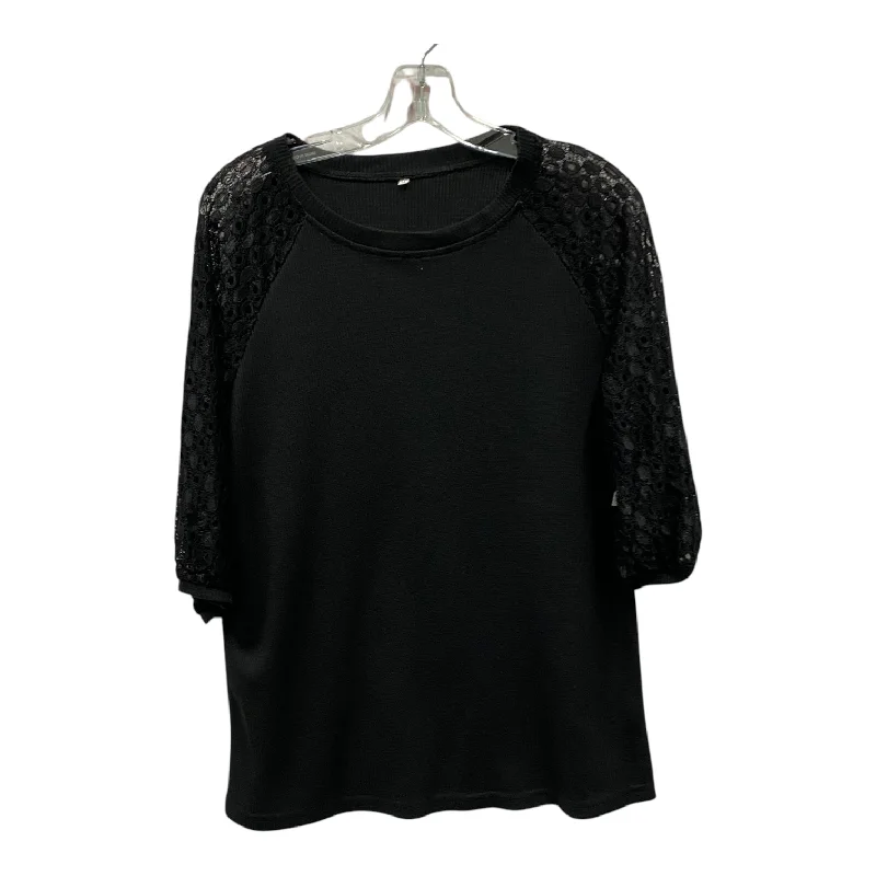 Top Ls  In Black, Size:M Sharp Men's Italian