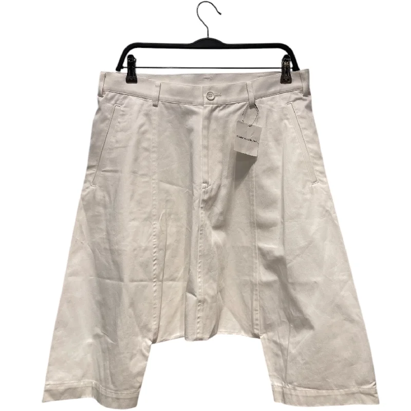 BLACK COMME des GARCONS/Shorts/S/Cotton/WHT/1G-P222 Sleek Men's Metallic