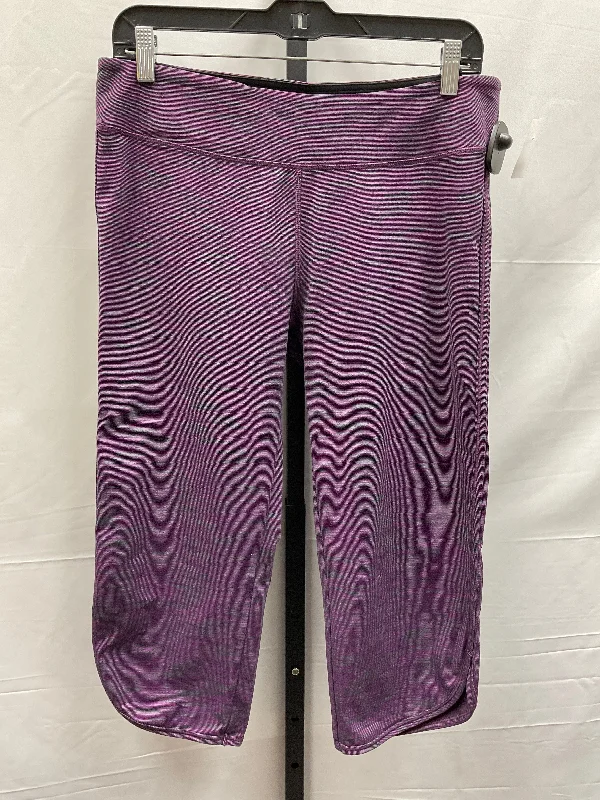 Purple Athletic Leggings Capris Tuff Athletics, Size L Bohemian Men's Free