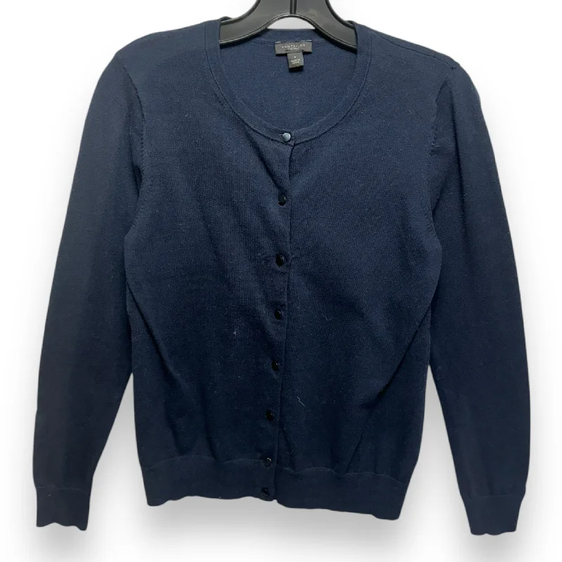 Sweater Cardigan By Ann Taylor In Navy, Size: M Practical Men's Quick