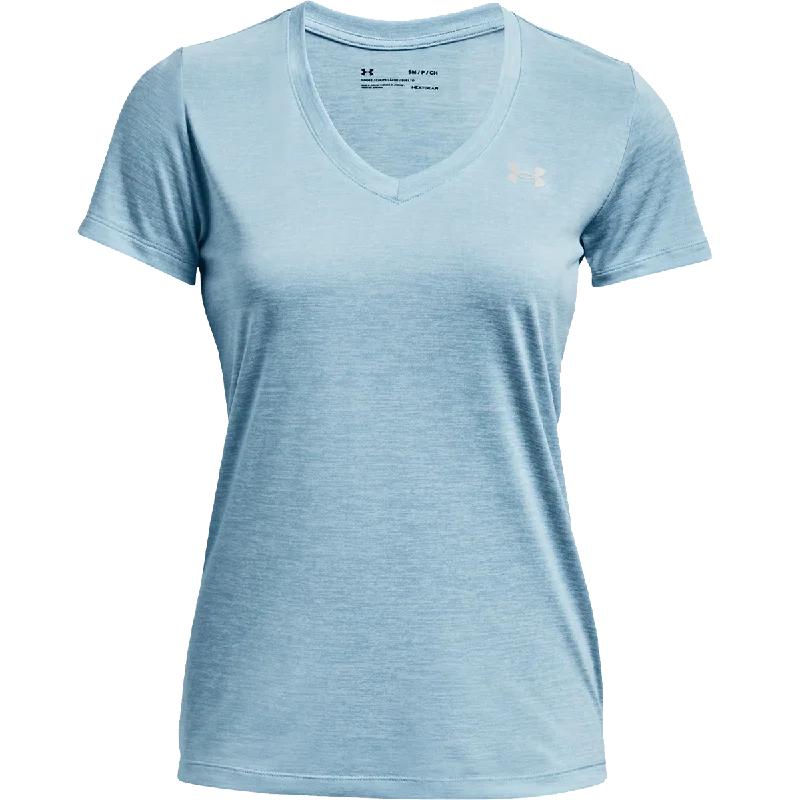 Women's UA Tech Twist V-Neck Unique Men's Patch