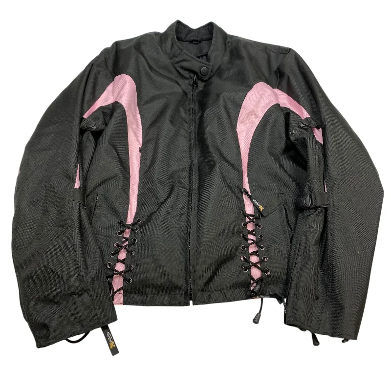 Jacket Moto By X Element In Black & Pink, Size: 2x Modern Men's Tech