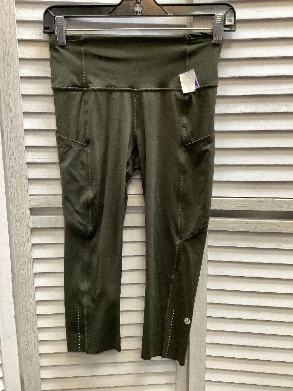 Green Athletic Leggings Capris Lululemon, Size 4 Dynamic Men's High