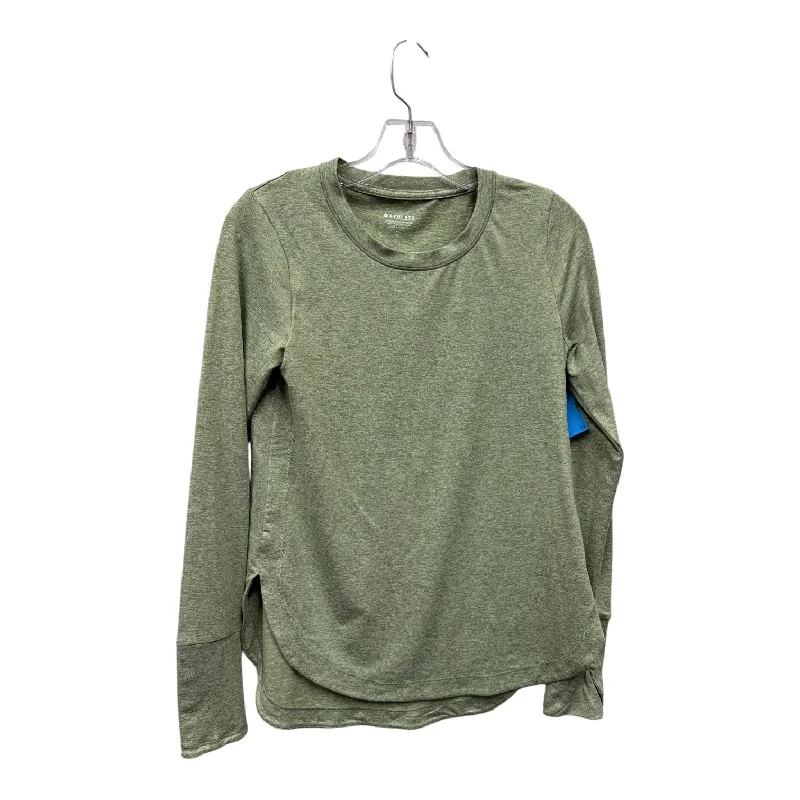 Athletic Top Ls Crewneck By Athleta In Green, Size:Xs Stylish Men's Tropical 