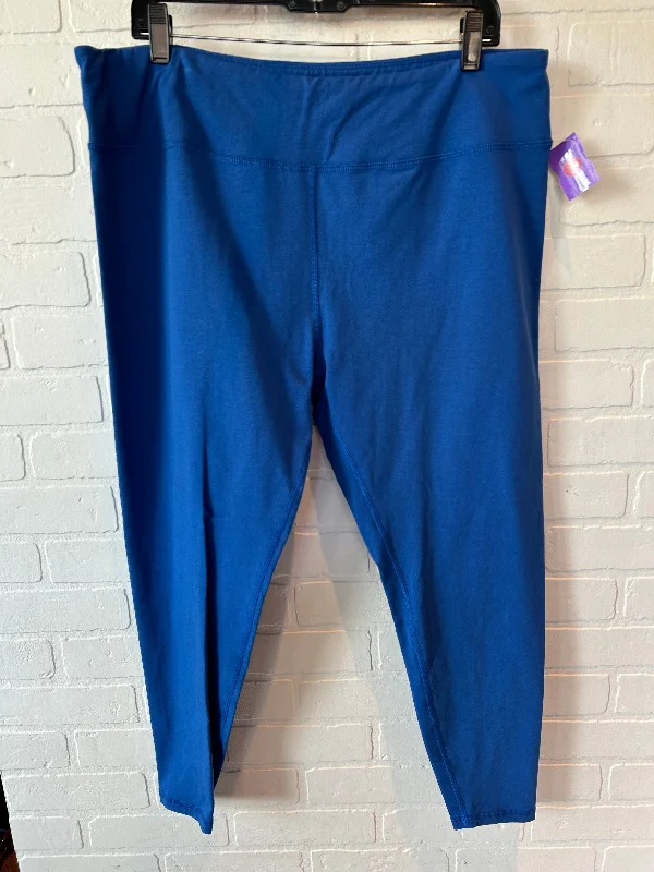 Blue Athletic Leggings Clothes Mentor, Size 22 Refined Men's Hand