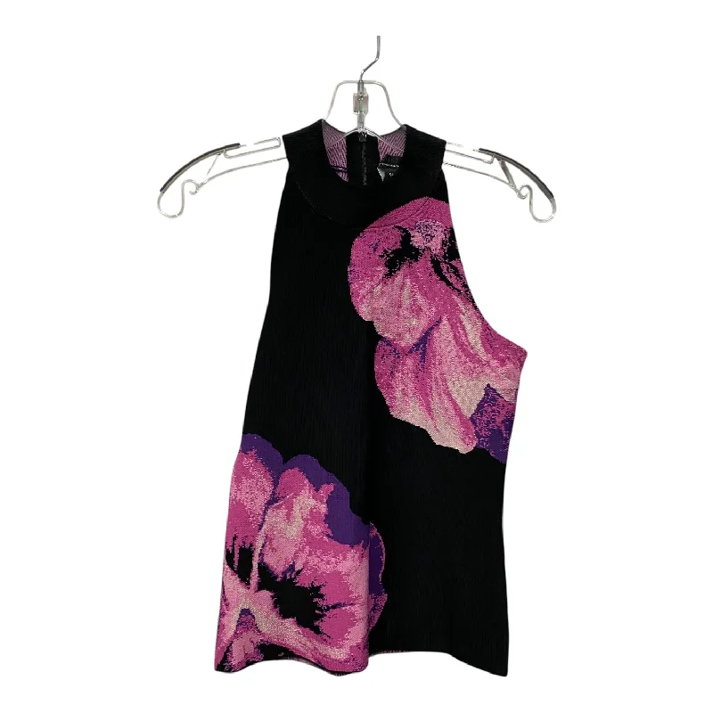 Top Sleeveless By White House Black Market In Black & Purple, Size:Xs Masculine Men's Thick