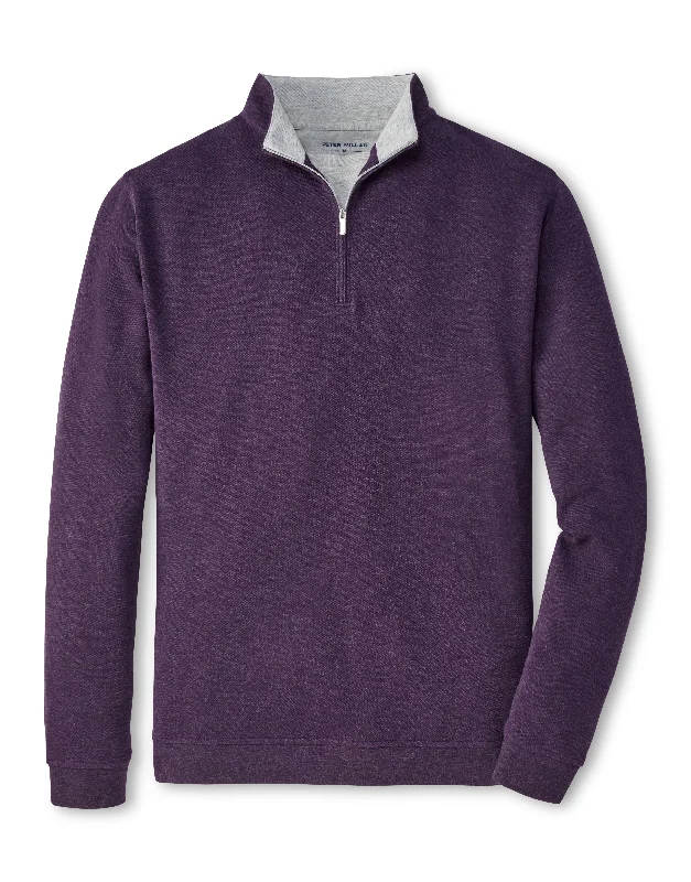 Peter Millar Crown Comfort Pullover in Midnight Purple Artistic Men's Hand